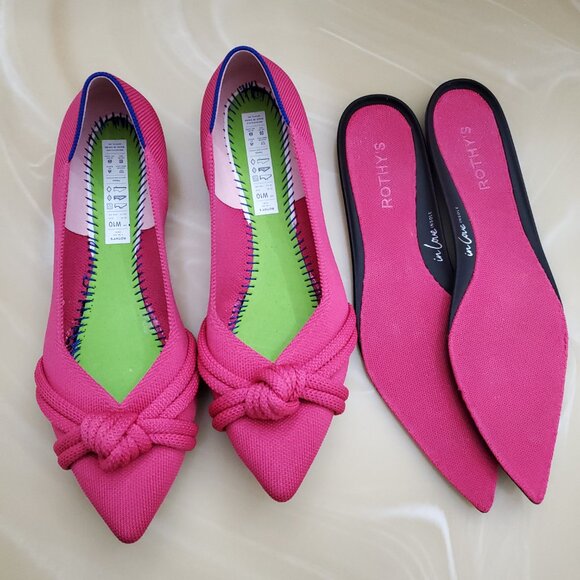 Elegant Pink Women's Flats - Picture 9 of 15